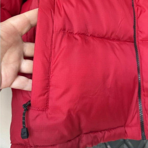 London Fog Men's Insulated Puffer Jacket Size Medium Red & Navy Blue EUC - Picture 7 of 13